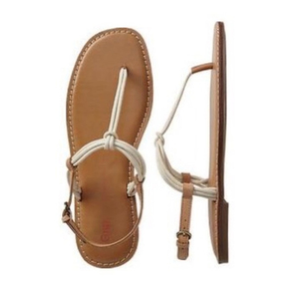 Gap Leather + Rope Sandals